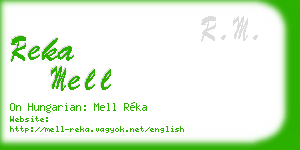 reka mell business card